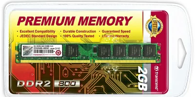 Память оперативная TRANSCEND JM800QLU-2G 2GB 800MHz DDR2