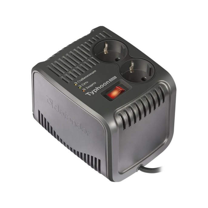 Стабилизатор напряжения Defender AVR Typhoon 600 черный [99032]