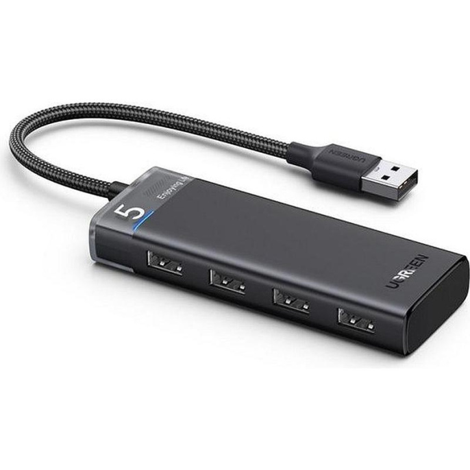 Хаб UGREEN CM653 (15548) 4-Port USB-A Hub. Цвет: черный