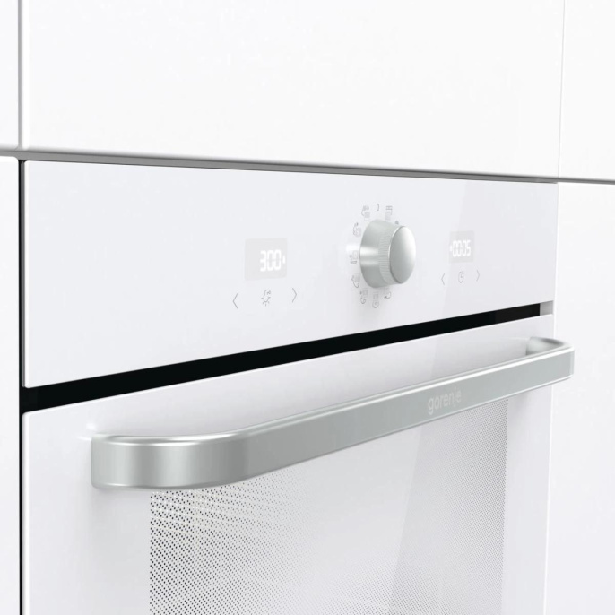 Духовой шкаф электрический Gorenje BOS67371SYW,  77л,  дверца с 2 стеклами,  белый
