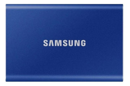 1ТБ Внешний диск SSD Samsung T7 MU-PC1T0H/WW, USB-C, запись - 1000МБ/с, чтение - 1050МБ/с, синий
