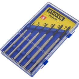 Часовые отвертки Stayer для особоточных работ 6 предметов  2560-H6_z02