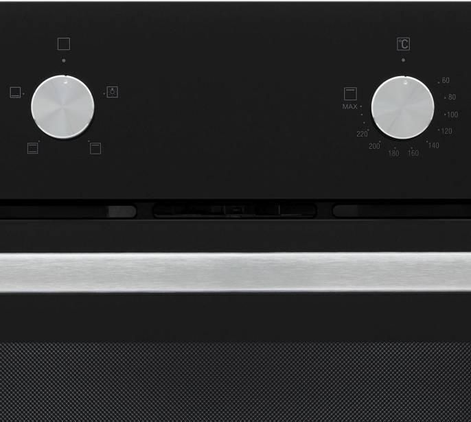 Духовой шкаф электрический Krona Pronto 60 BL G2,  56л,  дверца с 3 стеклами,  черный