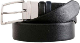 Ремень мужской Piquadro Modus, кожа натуральная, черный  / темно-синий [cu4209mo/nblu]