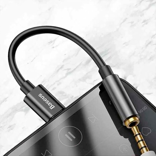 Переходник Baseus CATL54-01 Type-C M to AUX 3.5mm F L54 с проводом Black