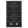 Газовая варочная панель EVELUX, Hi-Tech, 30 см, 2 конфорки, газ-контроль, электроподжиг, цвет черный
