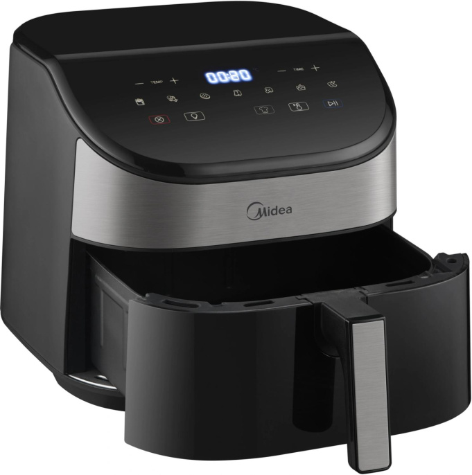 Аэрогриль Midea MAF-CY55WK 5.5л 2250Вт черный/серебристый