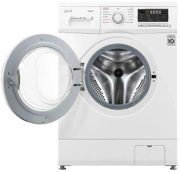 Стиральная машина LG F1296CDS0X, с фронтальной загрузкой, 6кг, 1200об/мин, с паром, с сушкой, инверторная