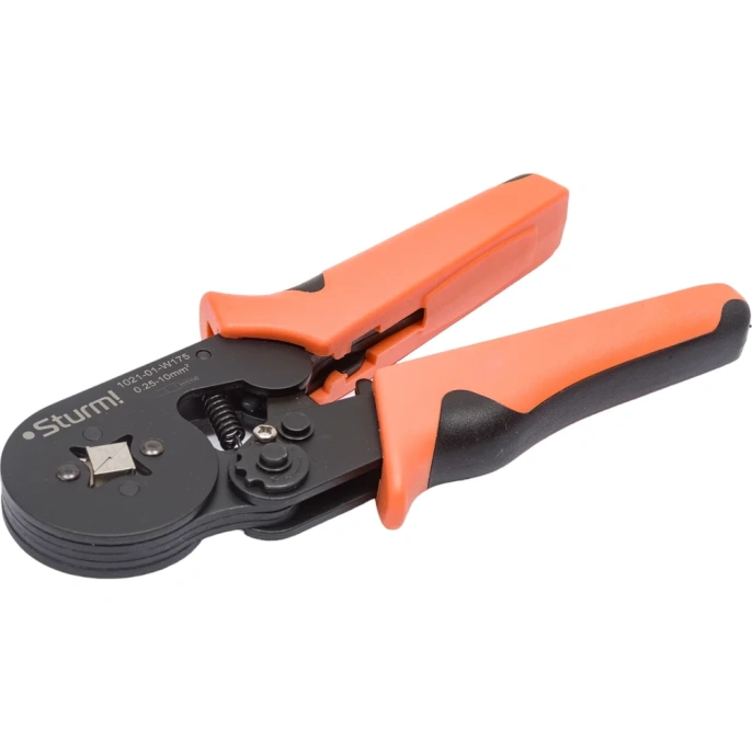 Пресс-клещи для втулочных наконечников Sturm 0.08-10 мм2 квадратный профиль 1021-01-W175