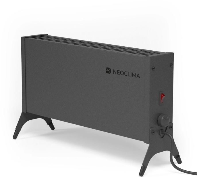 Конвектор Neoclima Nano, 1000Вт, с терморегулятором, черный [ut-00000436]