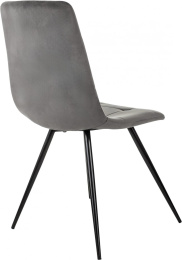 Стул для дома Бюрократ CH-K1 т.серый Holland 18 металл черный на ножках CH-K1_1/HL18