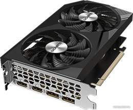 Видеокарта Gigabyte GeForce RTX 3050 Windforce OC V2 8G GV-N3050WF2OCV2-8GD 8 ГБ GDDR6, 1550 МГц / 1792 МГц, 2560sp, 20 RT-ядер, трассировка лучей, 128 бит, 2 слота, питание 8 pin, HDMI, DisplayPort