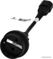 Кабель PowerCom SCUT IEC-320 C14-Socket Type-F (для компьютера, функция: питание устройств, 250V, 10A, длина: 0.23 м)