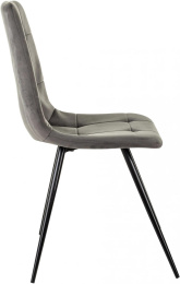 Стул для дома Бюрократ CH-K1 т.серый Holland 18 металл черный на ножках CH-K1_1/HL18