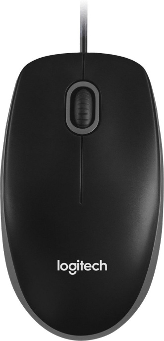 Мышь Logitech B100 черный оптическая 1000dpi USB 2but (910-003357)