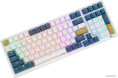 Клавиатура Royal Kludge RK98 (белый/голубой/коричневый, механическая, USB/2.4 GHz/Bluetoth, подсветка RGB, горячая замена клавиш Hot Swap, коричневые свичи)