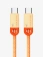 Кабель USB CABLETIME CUP5L (CT-CM60-POR2) апельсин, 2 м, 60 Вт