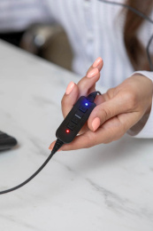 Наушники с микрофоном VT VT6200-D черный/серебристый 2.1м накладные USB оголовье VT6200-D