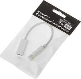 NONAME Переходник BEHPEX HDMI f /DisplayPort m белый
