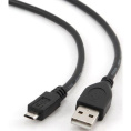 Filum Кабель USB 2.0 Pro, 1 м., черный, 2A, разъемы: USB A male- USB micro B male, пакет. [FL-CPro-U2-AM-microBM-1M] 894182