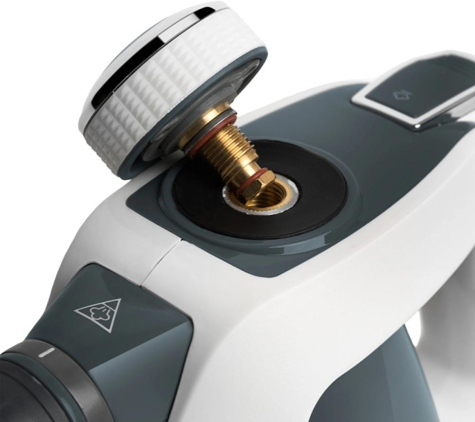 Пароочиститель ручной Kitfort КТ-918-2 1000Вт серый/белый