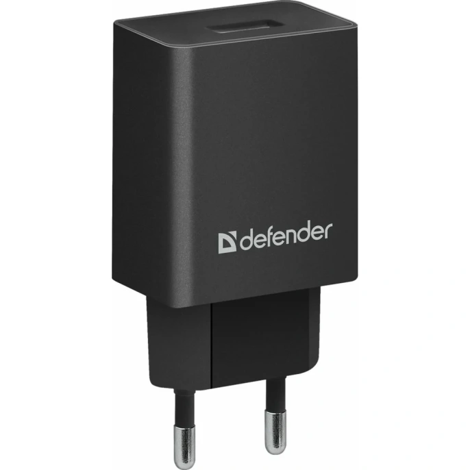 Сетевое зарядное устройство Defender EPA-10,  USB-A,  10.5Вт, 2.1A, черный [83572]