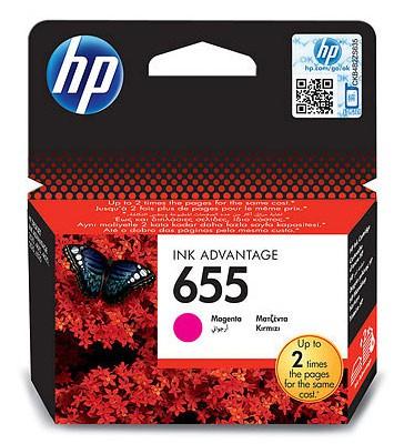Картридж струйный HP 655 CZ111AE пурпурный 600стр. для HP DJ IA 3525/4615/4625/5525/6525