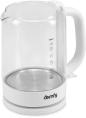 Чайник электрический DOMFY DSW-EK304, 1.6л, стекло/пластик
