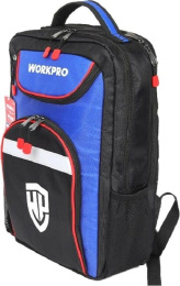 Рюкзак для инструментов Workpro WP281028 2отд. 4карм. черный/синий