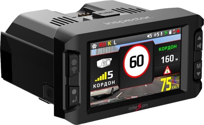 Видеорегистратор с радар-детектором Inspector MIKE S PRO,  GPS,  ГЛОНАСС