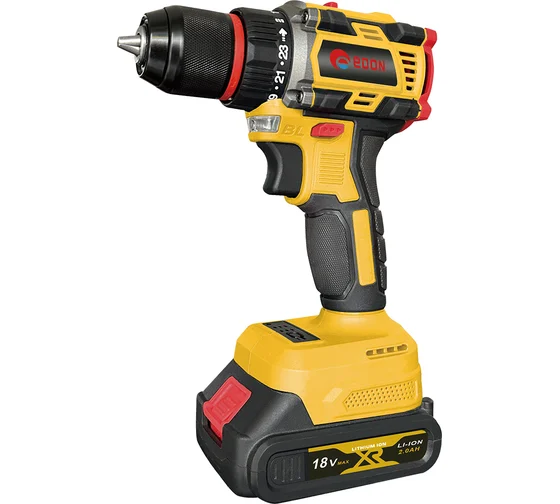 Аккумуляторная дрель-шуруповёрт EDON AD-18BL набор 24893
