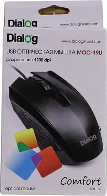 Манипулятор Dialog Comfort Optical Mouse MOC-19U (RTL) USB 3btn+Roll