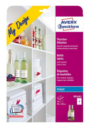 Этикетки Avery Zweckform MD4001, A4, для струйной печати, 5л, белый, 90мм х 120мм, 4шт, покрытие глянцевое