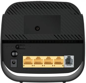 Wi-Fi роутер D-Link DSL-2640U/R1A,  Wi-Fi 4,  N150,  2.4ГГц, 4 LAN,  1 WAN/LAN, ADSL2+ (AnnexA/L/M), черный