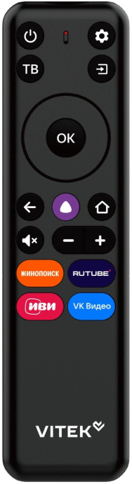 Телевизор LED Vitek 32" VT-32HBS300 Яндекс.ТВ Frameless черный HD 60Hz DVB-T DVB-T2 DVB-C DVB-S DVB-S2 USB 2.0 WiFi Smart TV