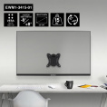 ExeGate EWM1-3415-01 кронштейн для одного монитора 13"-34", VESA 75x75, 100x100, макс. нагрузка 15 кг (EX297368RUS)