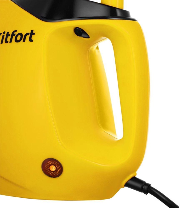 Пароочиститель ручной KitFort КТ-9140-1,  черный/желтый