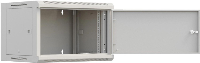 Шкаф коммутационный NTSS Премиум NTSS-W6U6045FD настенный 6U 570x450мм пер.дв.металл 60кг серый 350мм 18кг 220град. 370мм IP20 сталь