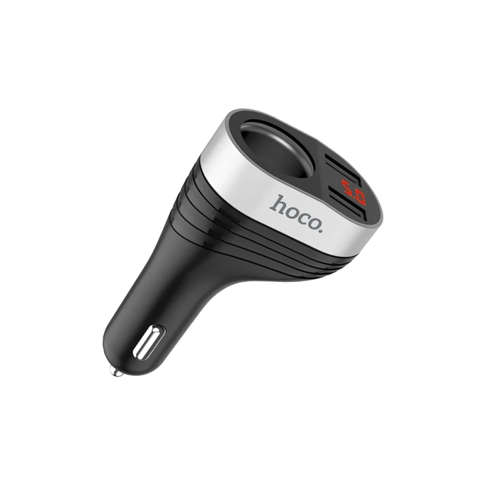 Автомобильное зарядное устройство Hoco Z29, порт прикуривателя, 2xUSB, черный 6957531092186