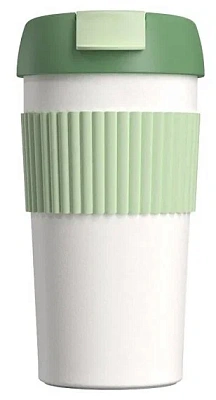 Термостакан-непроливайка KissKissFish S-U45C-186 Rainbow Vacuum Coffee Tumbler (Green)