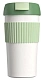 Термостакан-непроливайка KissKissFish S-U45C-186 Rainbow Vacuum Coffee Tumbler (Green)