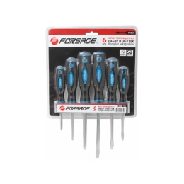 Набор отверток магнитных Forsage "Profi" 6пр. в блистере 27176 F-7006A F-7006A 27176