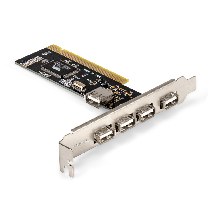 Контроллер ExeGate EXE-352 PCI v2.2, 4*USB2.0 ext. + 1*USB2.0 int., VIA Labs Chipset VT6212L EX281227RUS