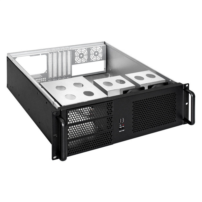 Серверный корпус ExeGate Pro 3U390-08 <RM 19", высота 3U, глубина 390, без БП, USB> EX264270RUS