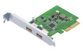 Карта расширения QNAP QXP-10G2U3A USB Dual Port Adapter, 2 x 10Gb / s USB 3.2 Gen 2, PCIe Gen3 x2