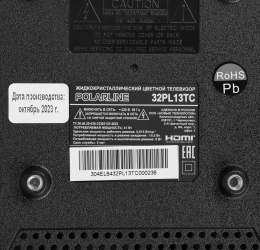 Телевизор LED PolarLine 32" 32PL13TC черный HD 60Hz DVB-T DVB-T2 DVB-C USB RUS