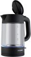 Чайник электрический Hyundai HYK-G7707 1.7л. 2200Вт графит корпус: стекло
