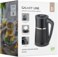Чайник электрический GALAXY LINE GL 0338, 1.7л, металл/пластик