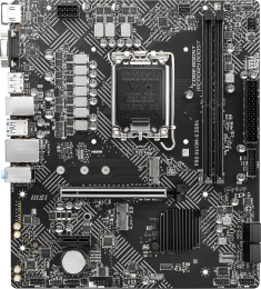 Материнская плата MSI PRO H610M-G DDR4 H610, LGA1700, 2*DDR4, 1*PCIEx16, 1*PCIEx1, 1*M.2, 4*USB3.2Gen1, 6*USB2.0, 4*SATA3.0, 1G, VGA, DP, HDMI, M-ATX, RTL