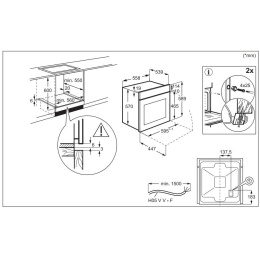 Духовой шкаф электрический Electrolux EOD5C70BZ, 65л, дверца с 2 стеклами, черный